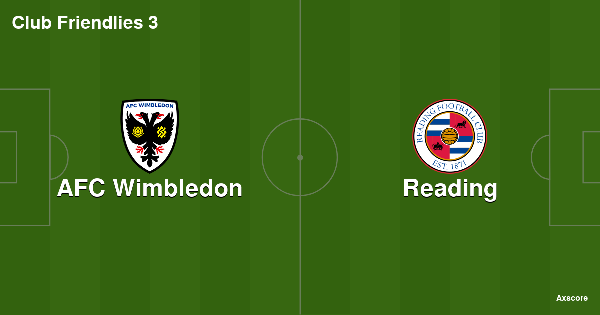 Reading vs AFC Wimbledon live score, H2H and lineups