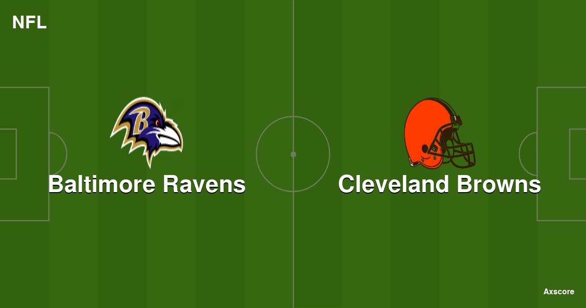 Browns vs Ravens live score & H2H