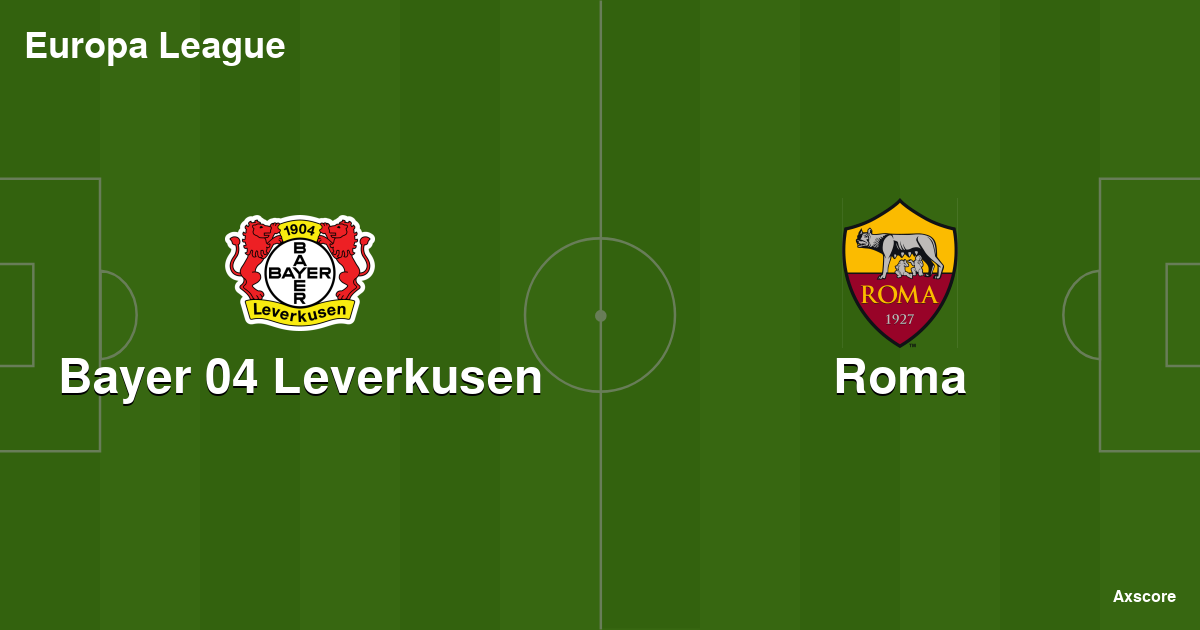 Axscore Bayer 04 Leverkusen 00 Roma Livestream H2h And Lineups 18 05 2023 