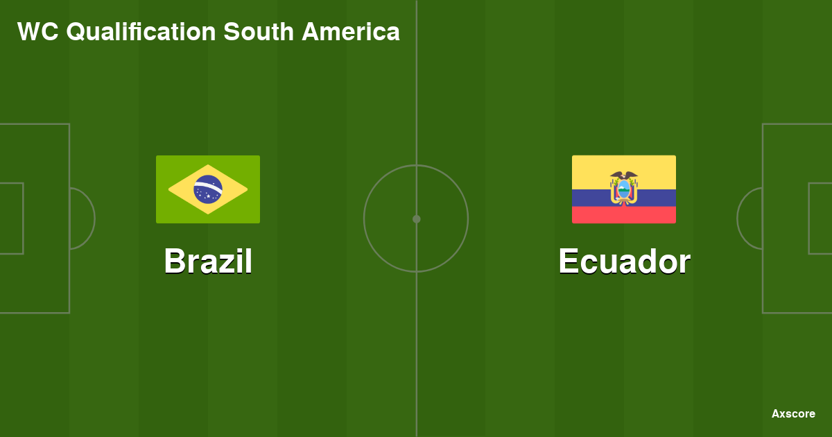 Axscore Brazil vs Ecuador livestream, H2H and lineups 07092024