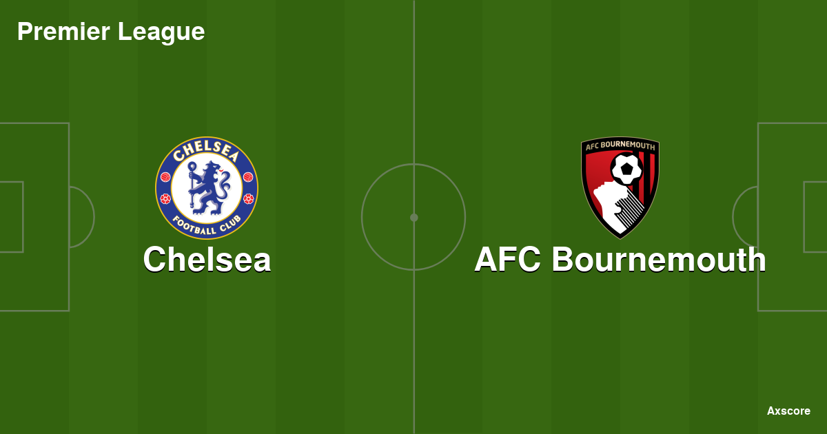 Bournemouth vs Chelsea live score, H2H and lineups