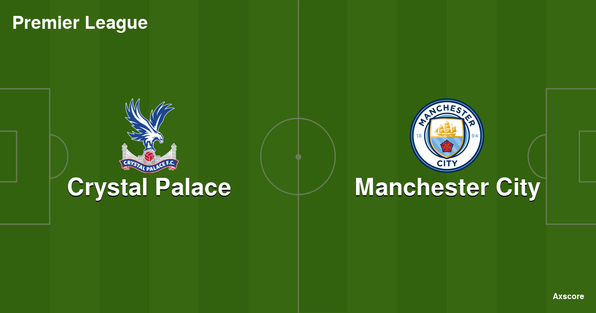 Manchester City vs Crystal Palace live score, H2H and lineups