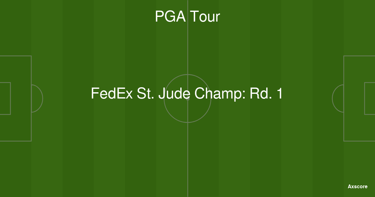 Axscore FedEx St. Jude Champ Rd. 1 livestream, H2H and lineups 1508