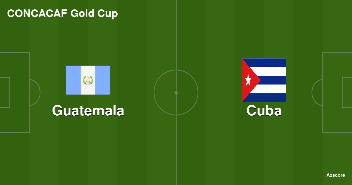 Guatemala vs Cuba live score, H2H and lineups