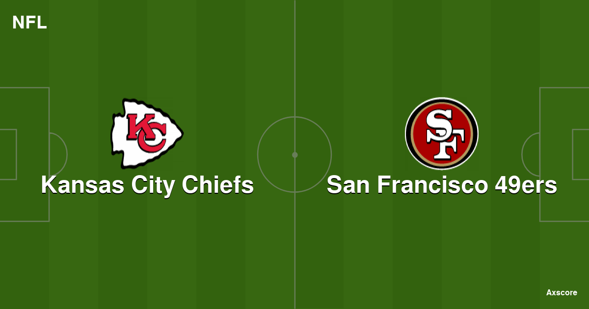 Axscore Kansas City Chiefs vs San Francisco 49ers livestream, H2H and