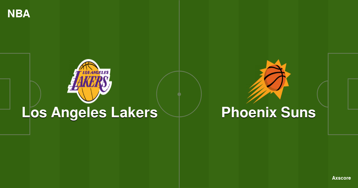 Axscore Los Angeles Lakers vs Phoenix Suns livestream, H2H and