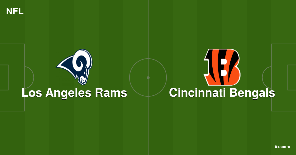 Axscore  Los Angeles Rams vs Cincinnati Bengals livestream, H2H and  lineups 26-09-2023