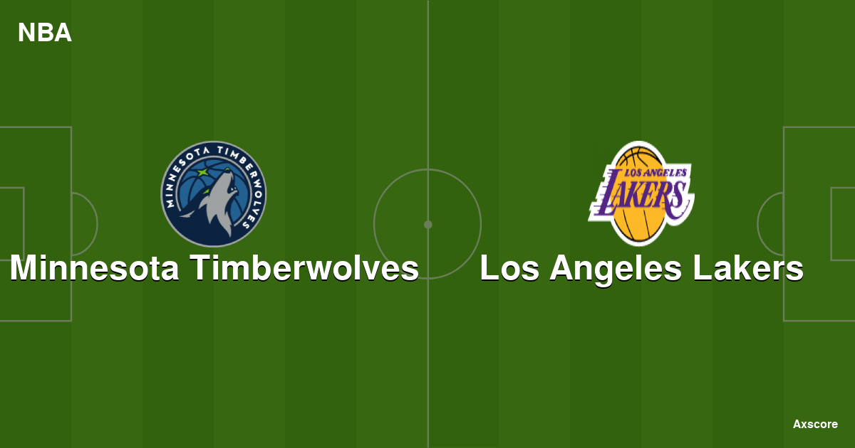 Axscore Minnesota Timberwolves vs Los Angeles Lakers livestream, H2H and lineups 23102024