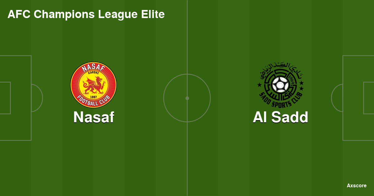 Axscore  Nasaf vs Al Sadd livestream, H2H and lineups 02-10-2023