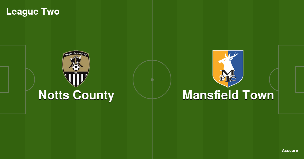 Axscore | Notts County vs Mansfield Town livestream, H2H and lineups  14-10-2023