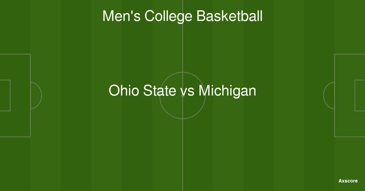 Axscore Ohio State vs Michigan livestream, H2H and lineups 15012024