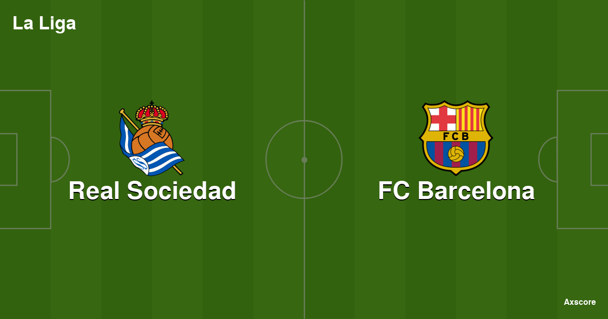 Axscore | Real Sociedad 0:1 FC Barcelona Livestream, H2H And Lineups 04 ...