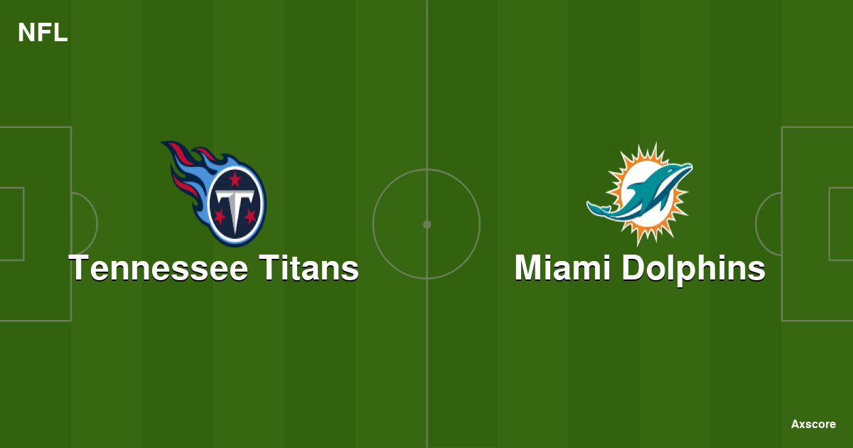 Axscore Tennessee Titans vs Miami Dolphins livestream, H2H and