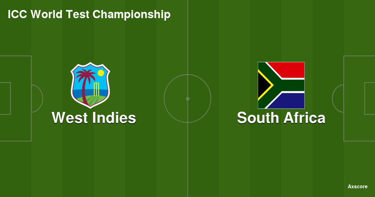 Axscore West Indies vs South Africa livestream, H2H and lineups 0708