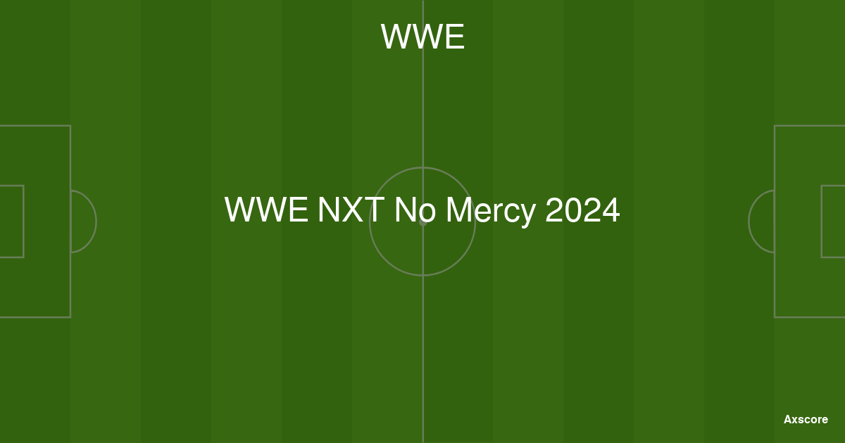 Axscore WWE NXT No Mercy 2024 livestream, H2H and lineups 01092024